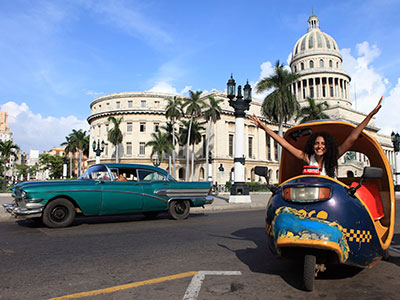 Fun vehicle in Havana at Cuba